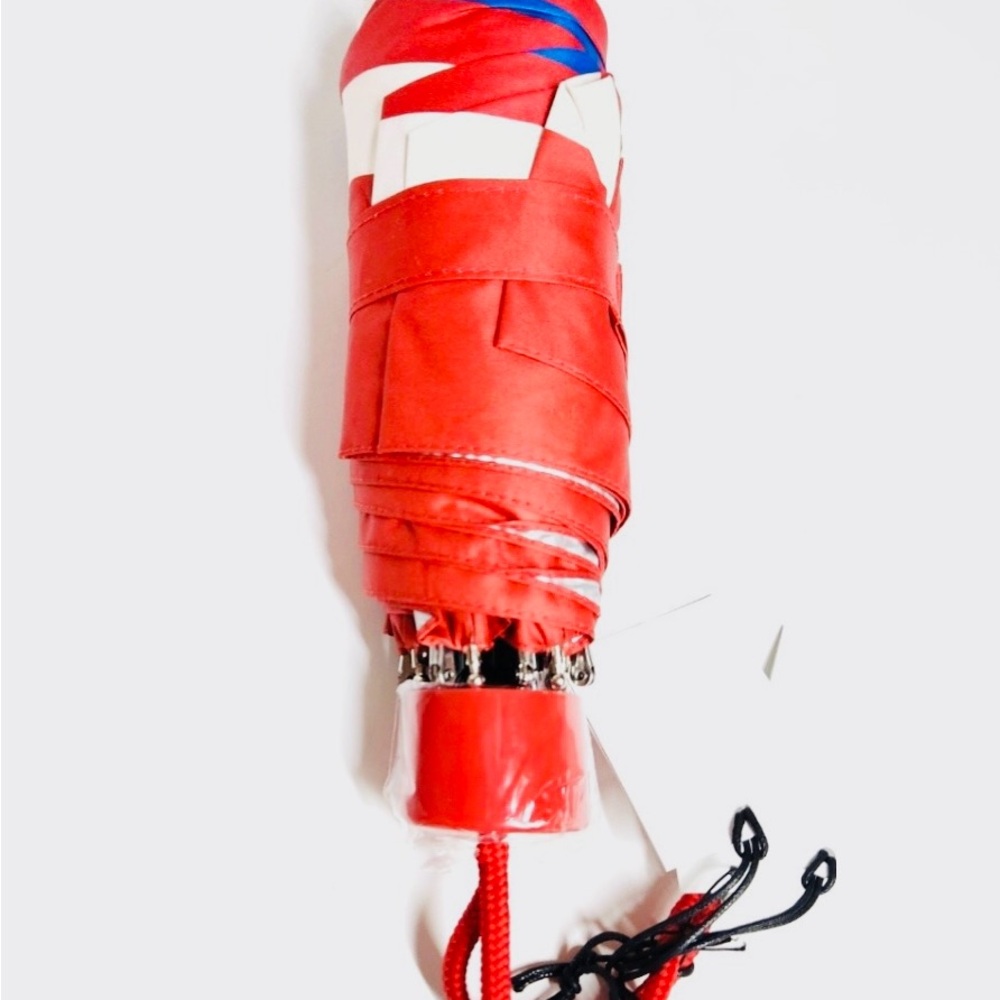 Coach Red, White, and Blue Striped Umbrella - Picture 6 of 6
